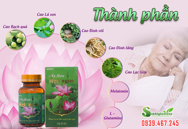 thành phần an thần ngủ ngon benmax