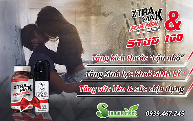 công dụng combo xtramax for men và stud 100