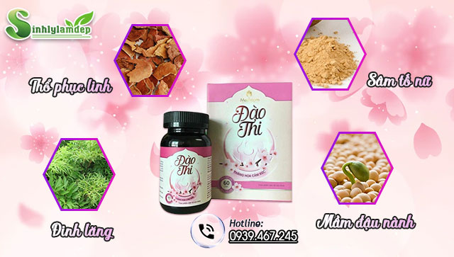 thành phần sản phẩm đào thi