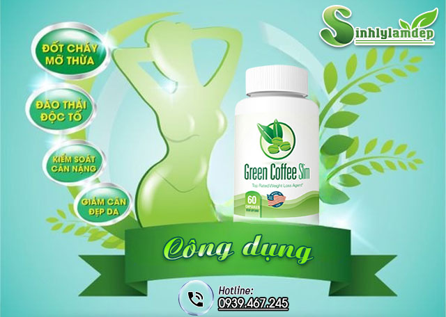 công dụng combo 3 sản phẩm green coffee slim