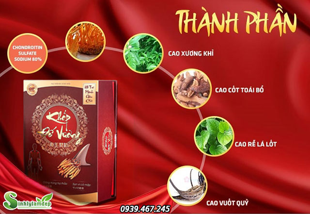 thành phần sản phẩm khớp đế vương