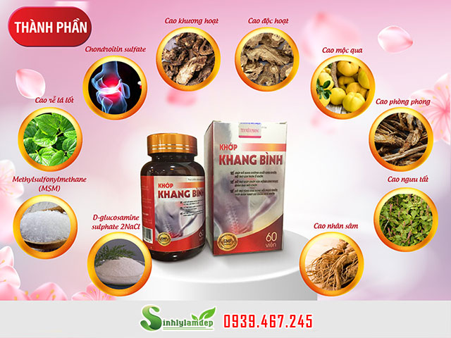 thành phần khớp khang bình