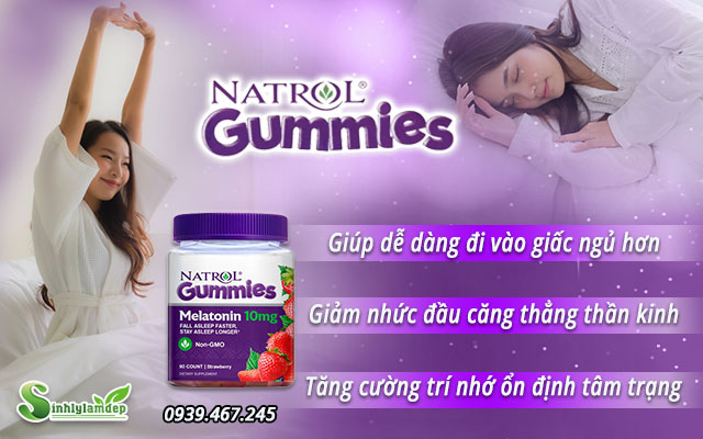 cong dung sản phẩm natrol gummies