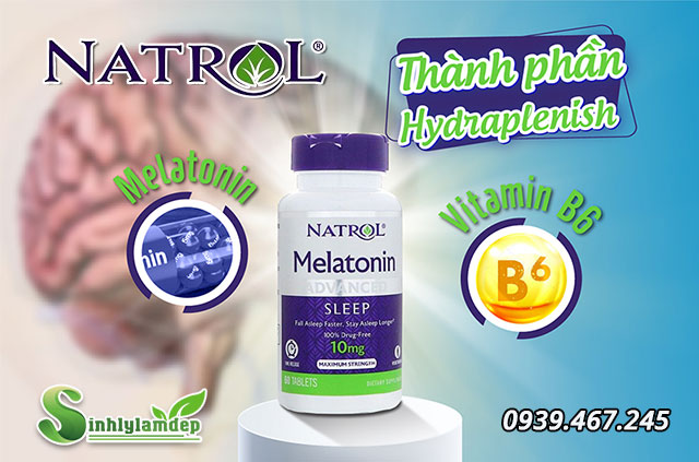 thành phần sản phẩm natrol melatonin sleep