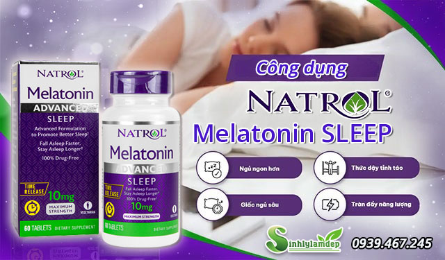 công dung sản phẩm natrol melatonin sleep