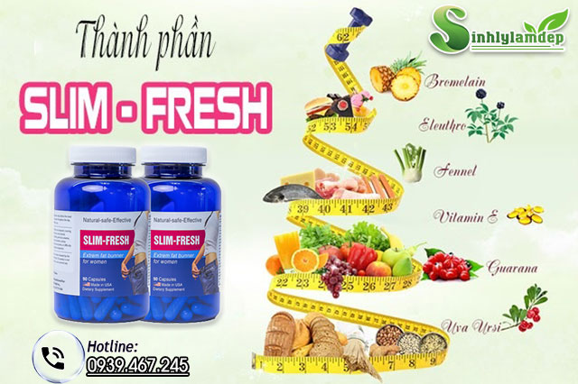 thành phần sản phẩm slim fresh