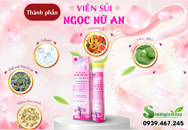 Các thành phần chính của viên sủi Ngọc Nữ An
