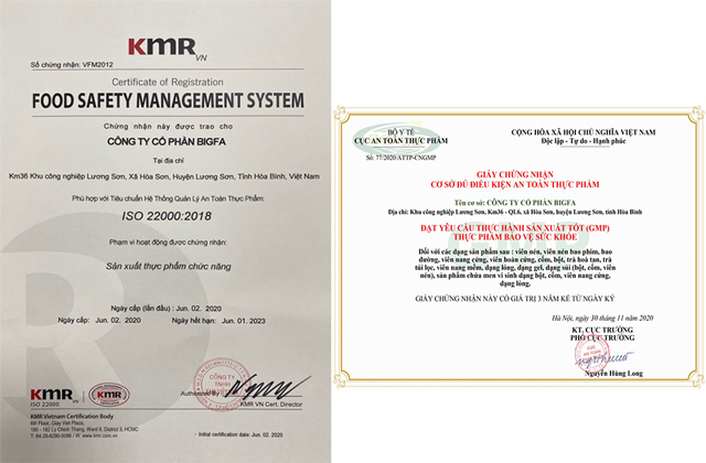 Chứng nhận an toàn thực phẩm