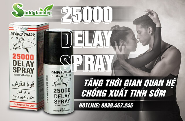 25000 Delay Spray – Xịt chống xuất tinh sớm tăng thời gian quan hệ