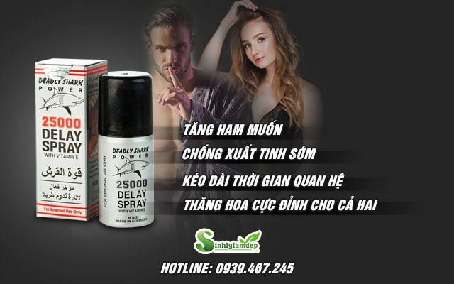 25000 Delay Spray – Xịt chống xuất tinh sớm tăng thời gian quan hệ
