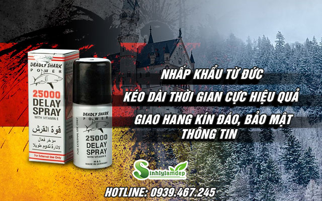 25000 Delay Spray – Xịt chống xuất tinh sớm tăng thời gian quan hệ