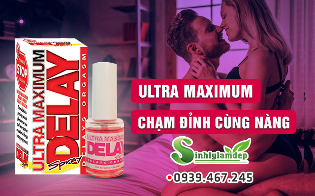 Ultra Maximum Delay Spray xịt chống xuất tinh sớm hiệu quả cho nam