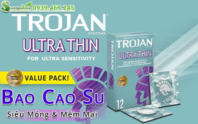 giới thiệu trojan ultra condoms - 12 pack