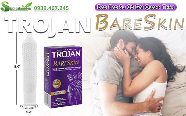 giới thiệu trojan studded bareskin