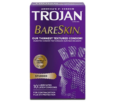 trojan studded bareskin