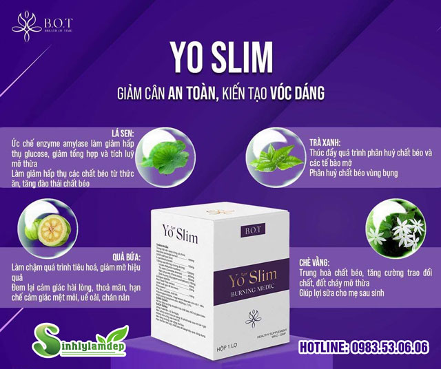 Thành phần của giảm cân Yo Slim