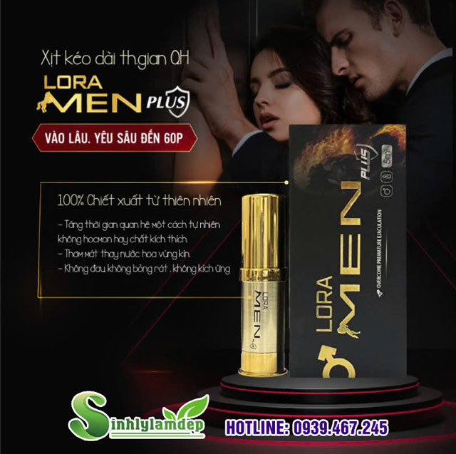 Tác dụng chính của xịt Lora Men Plus