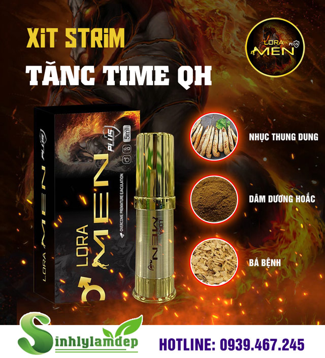 Thành phần có trong xịt Lora Men Plus