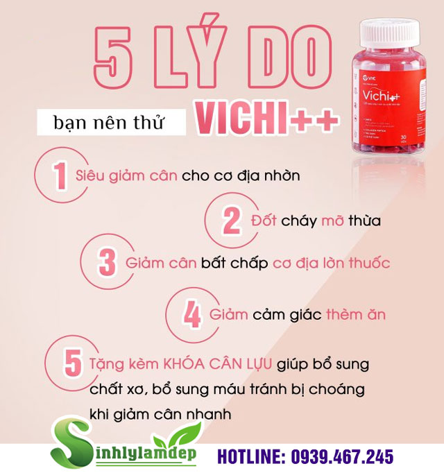 Giảm Cân Vichi ++ hộp 30 Viên có tốt không?