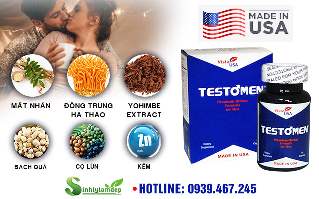 Thành phần chính có trong Testomen