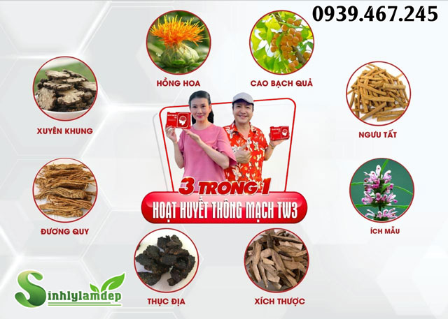 Thành phần và cơ chế hoạt động của Hoạt Huyết Thông Mạch TW3