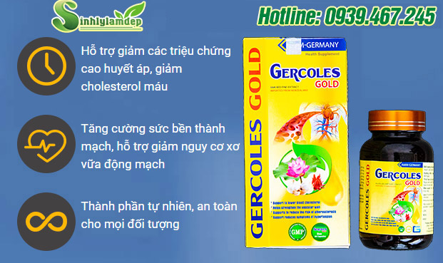công dụng gercoles gold