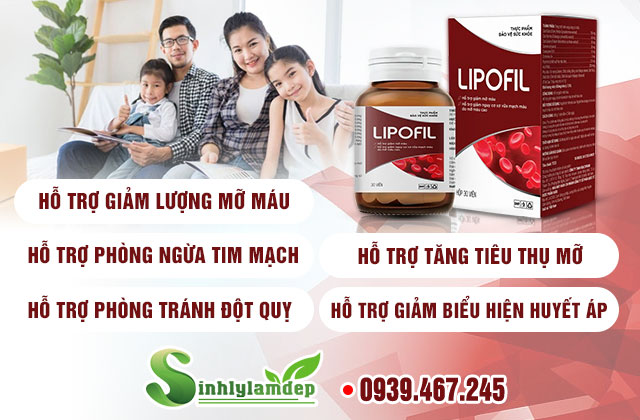 Tác dụng chính của sản phẩm Lipofil