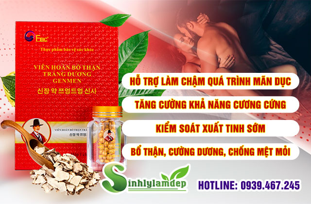 Công dụng của bổ thận Genmen